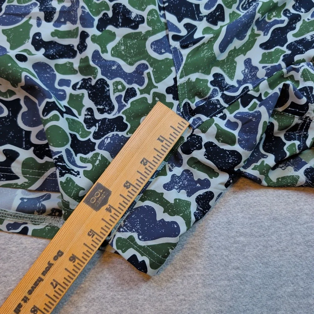 Legends Luka Shorts Mens XXL 2XL Green Blue Camo Lined Athletic Training Running